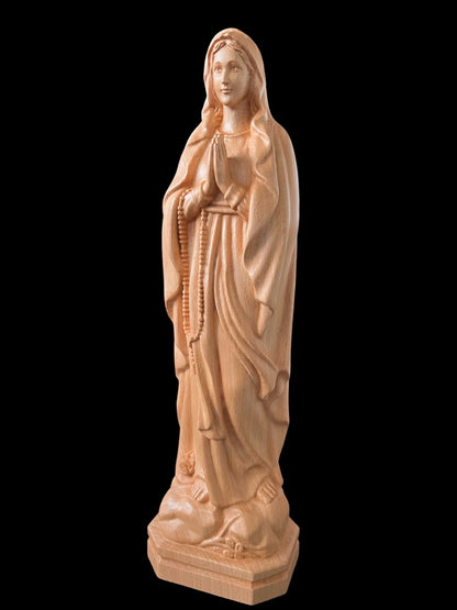 Our Lady of Lourdes Wooden Statue