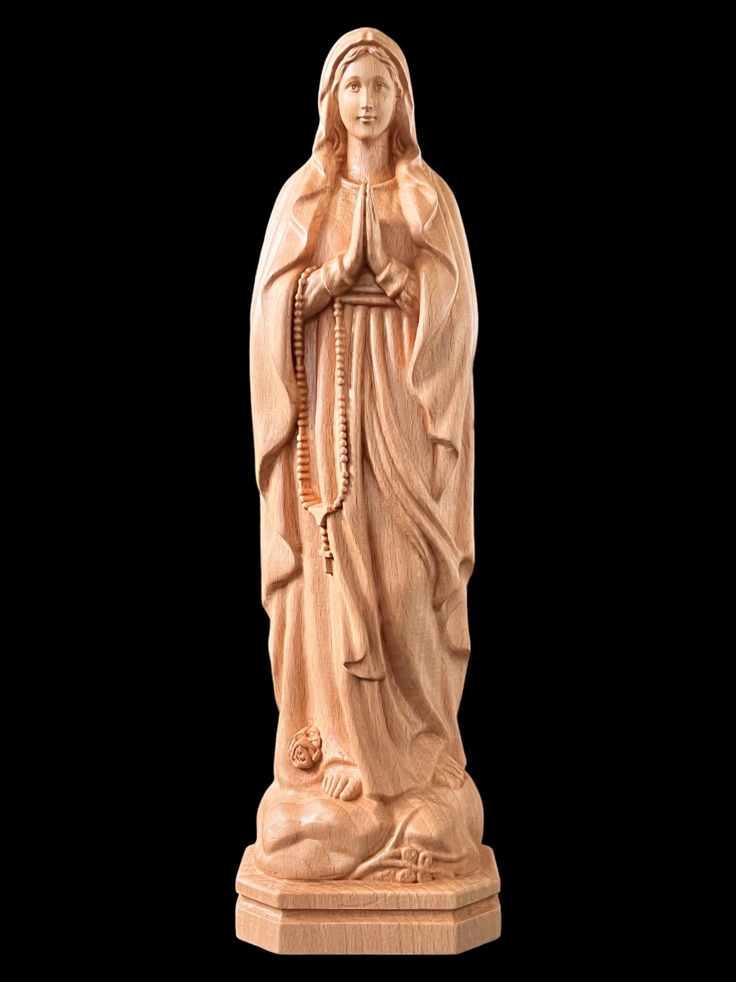 Our Lady of Lourdes Wooden Statue