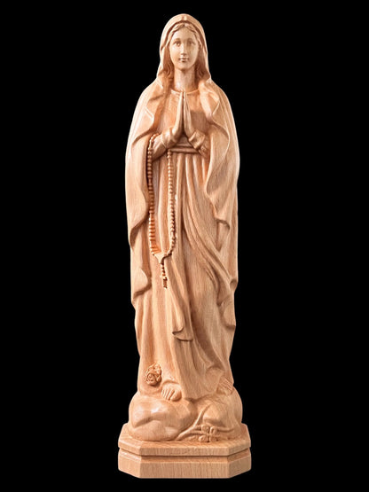 Our Lady of Lourdes Wooden Statue
