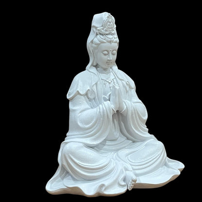 Guanyin Buddha Statue: Artificial Stone Quan Yin Feng Shui Decor