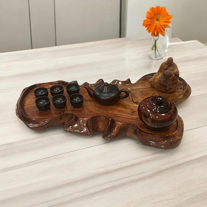 Rosewood Tea Tray: Lobster Shape Serving Board, Zen Home Decor