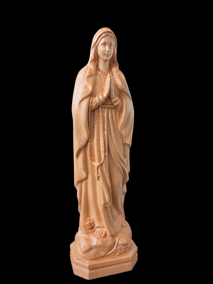 Our Lady of Lourdes Wooden Statue