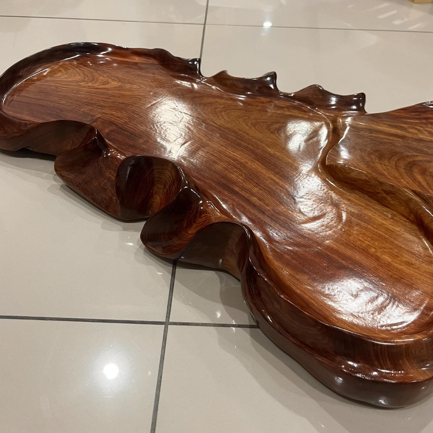 Rosewood Tea Tray: Lobster Shape Serving Board, Zen Home Decor