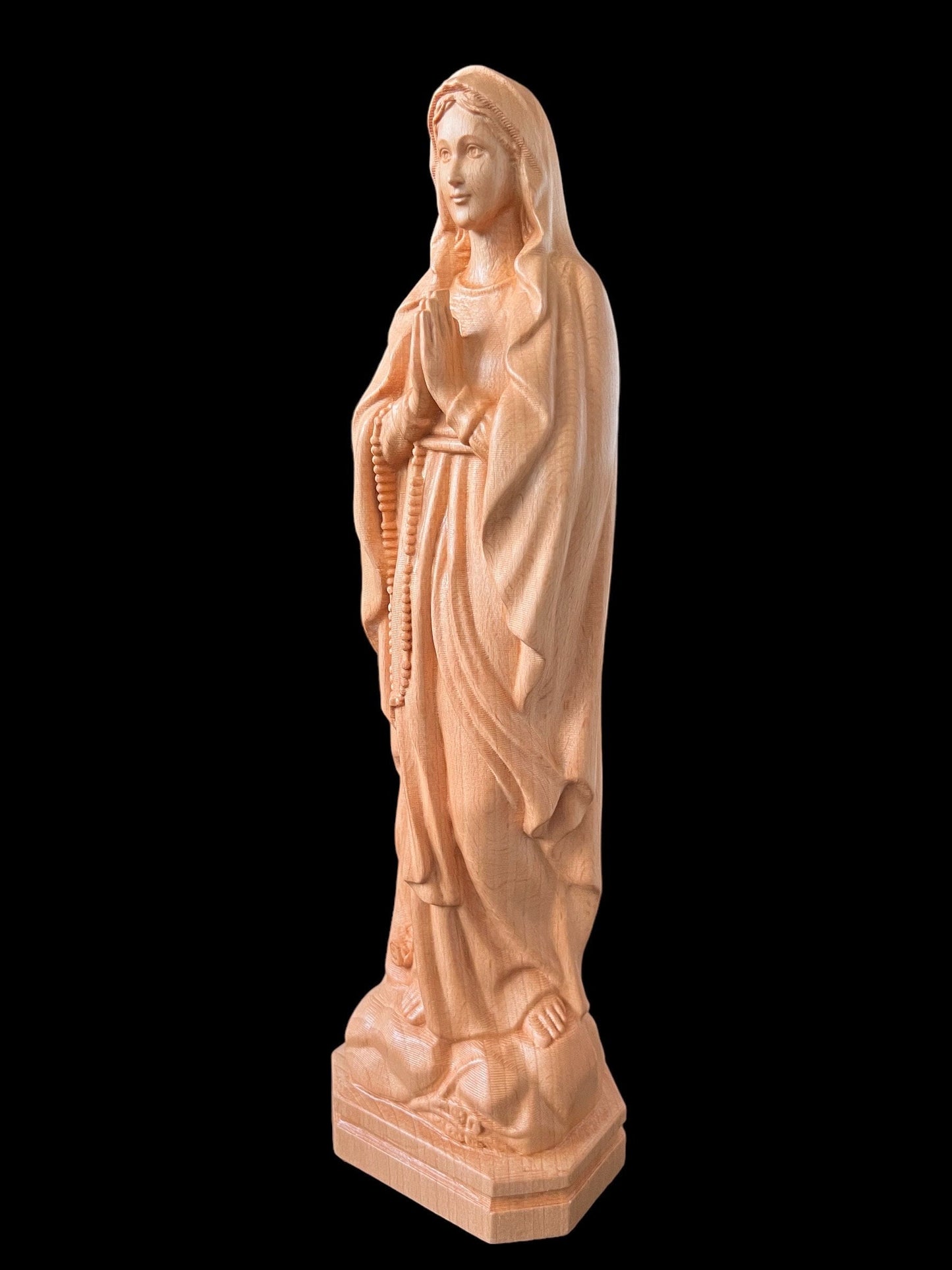 Our Lady of Lourdes Wooden Statue