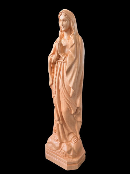 Our Lady of Lourdes Wooden Statue