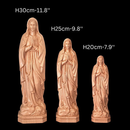 Our Lady of Lourdes Wooden Statue