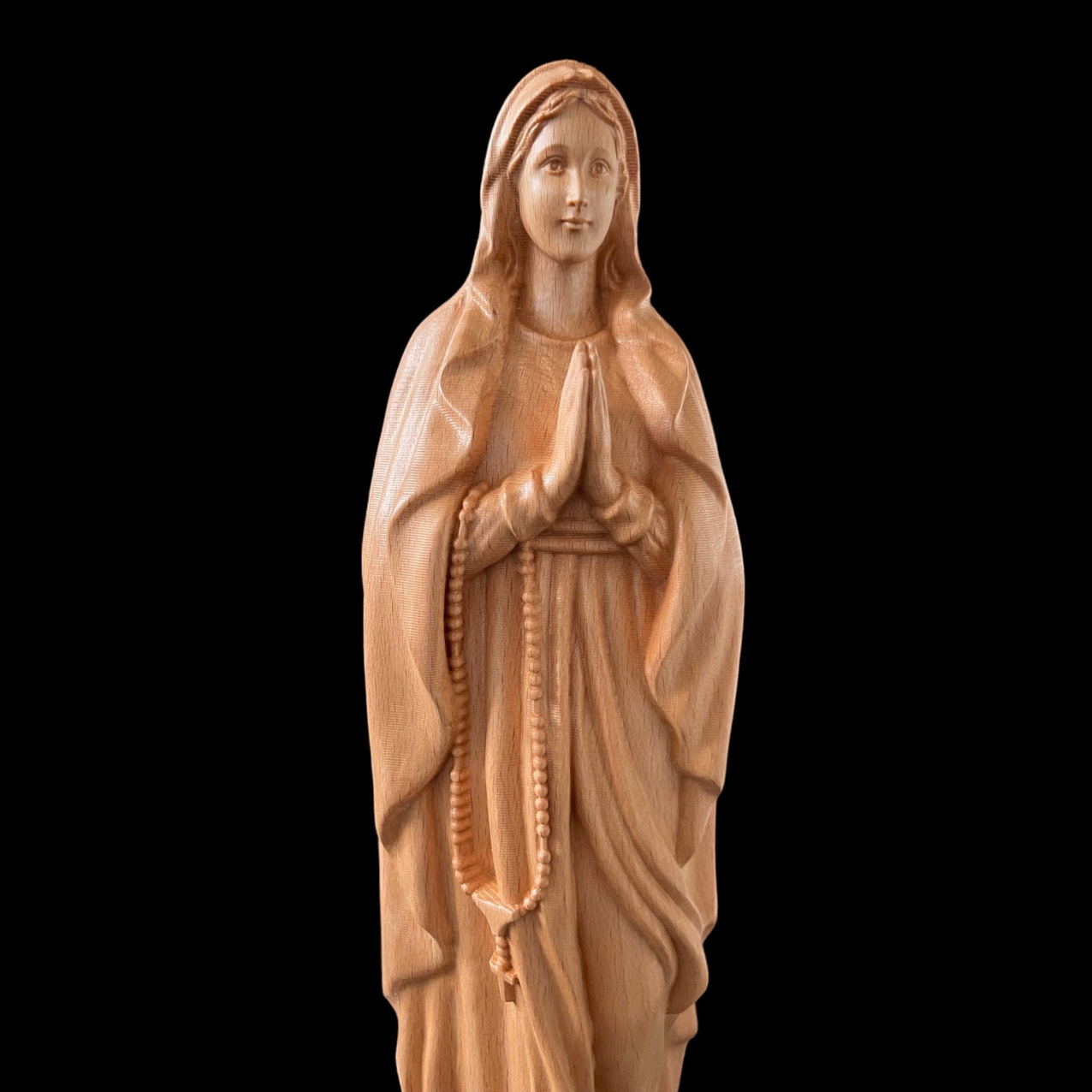 Our Lady of Lourdes Wooden Statue