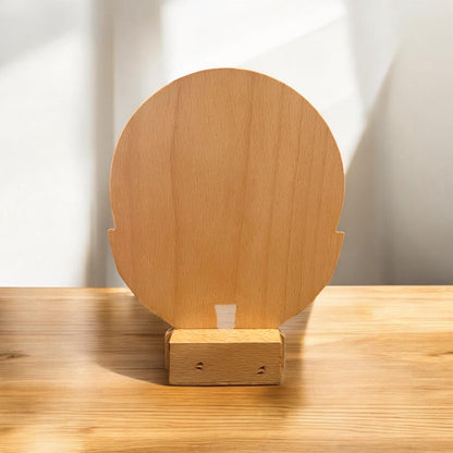 Beech Wood Pope Francis Sculpture: Catholic Blessing Statue