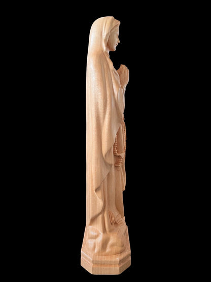 Our Lady of Lourdes Wooden Statue