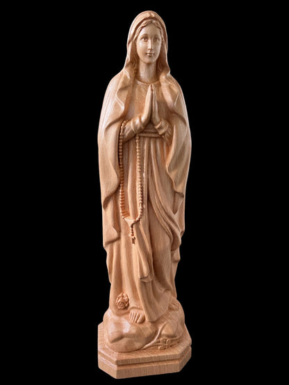 Our Lady of Lourdes Wooden Statue