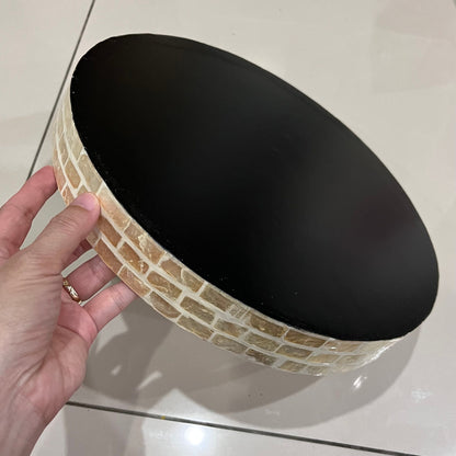 Ivory Capiz Shell Leaf Tray – Round Handmade Decorative Tray